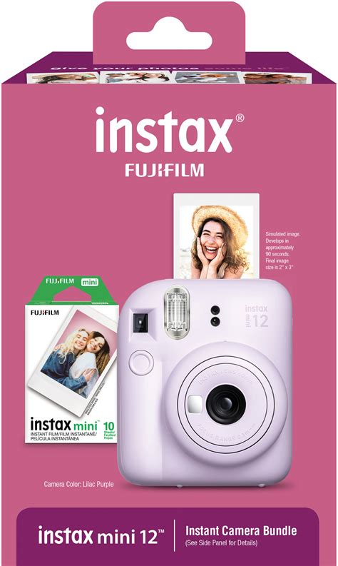 fuji instant camera bundle|fujifilm instax mini 12 lilac purple holiday bundle.